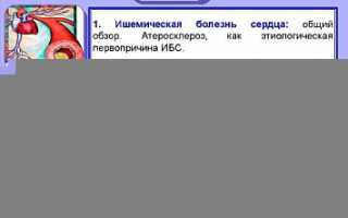 ИБС: признаки, причины появления, профилактика и прогнозы