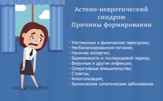 Проявления и способы лечения астено-невротического синдрома при ВСД